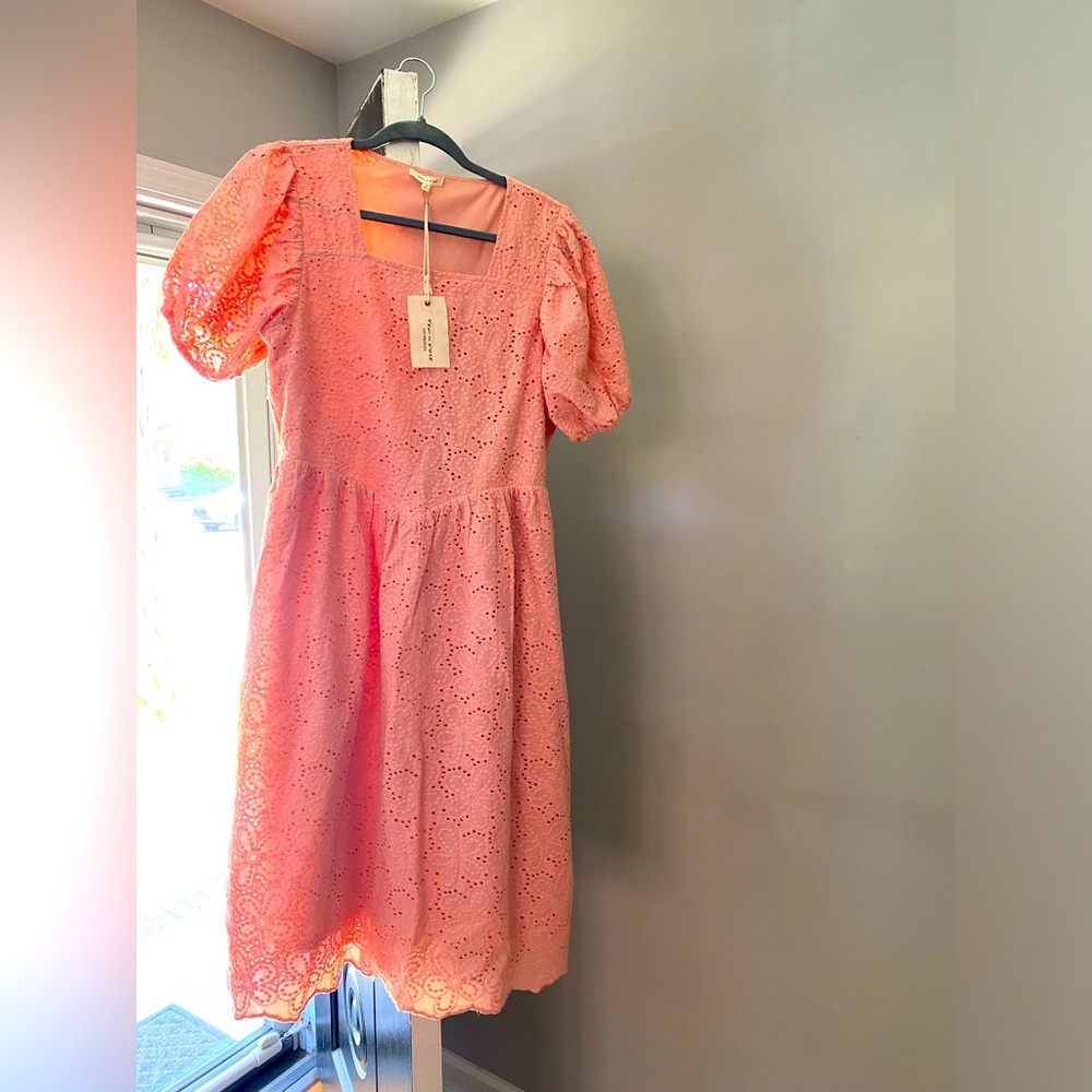Midi Pink Easter Dress by Tea N Rose